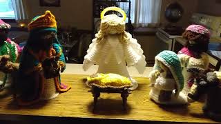 Nana's Crocheted Nativity Scene