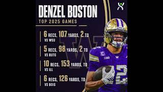 Denzel Boston’s biggest games in 2025 #nfldraft #fantasyfootball #nfl