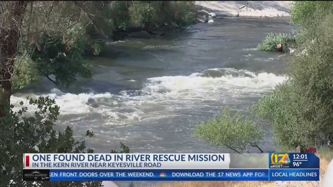 1 found dead in river rescue mission - YouTube
