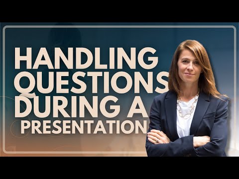 How to handle questions during a presentation! Speaking Tips