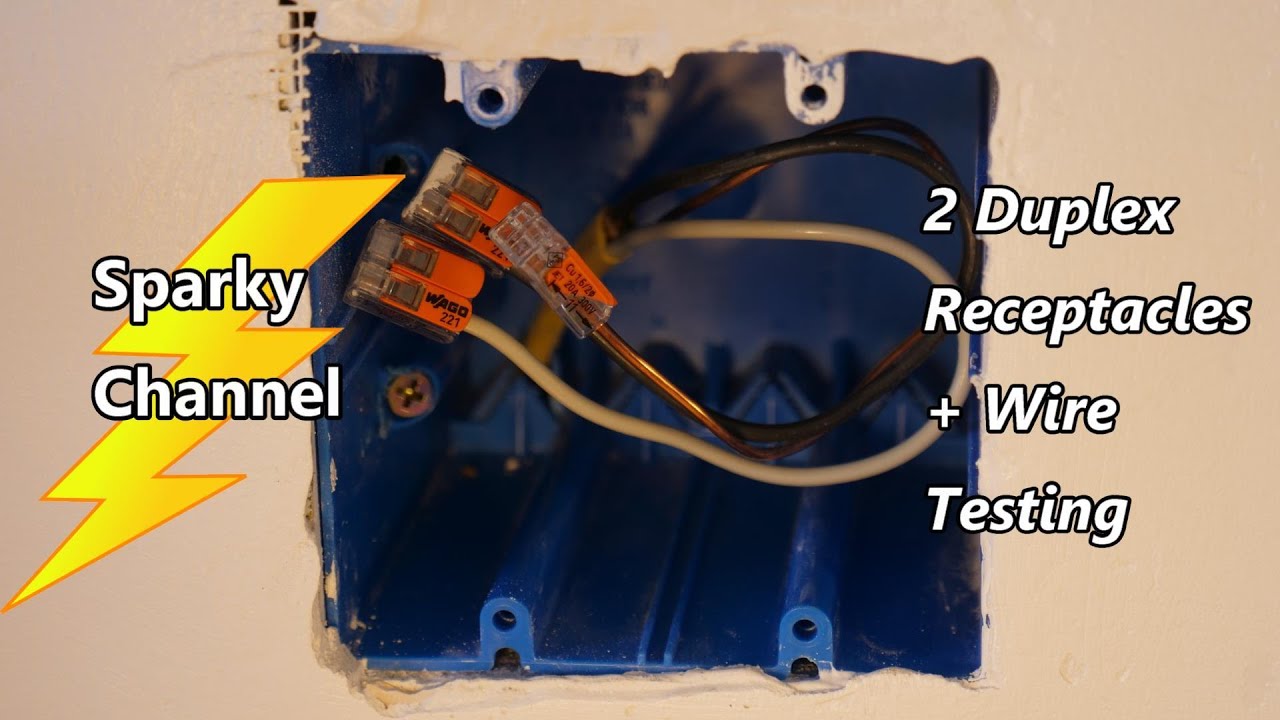 How To Wire 2 Duplex Receptacles + Testing Wires Before and After