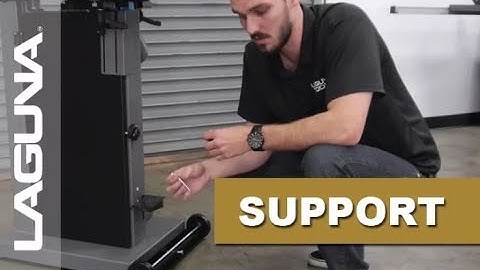 How To Install The 14|BX Bandsaw Mobility Kit - Laguna Support - Updated Audio