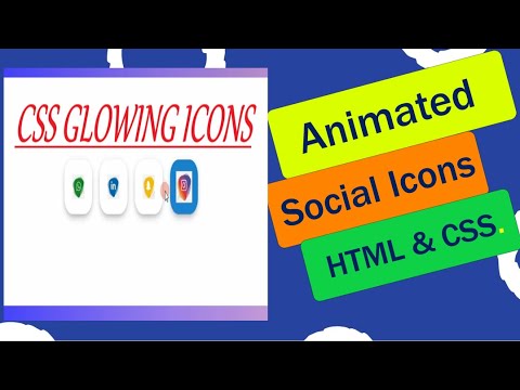 Social media buttons with amazing animation on hover using html & css | Awesome Social Media Buttons