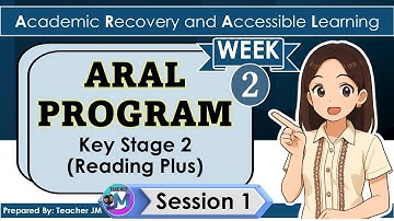 ARAL PROGRAM KEY STAGE 2 READING PLUS WEEK 2 SESSION 1