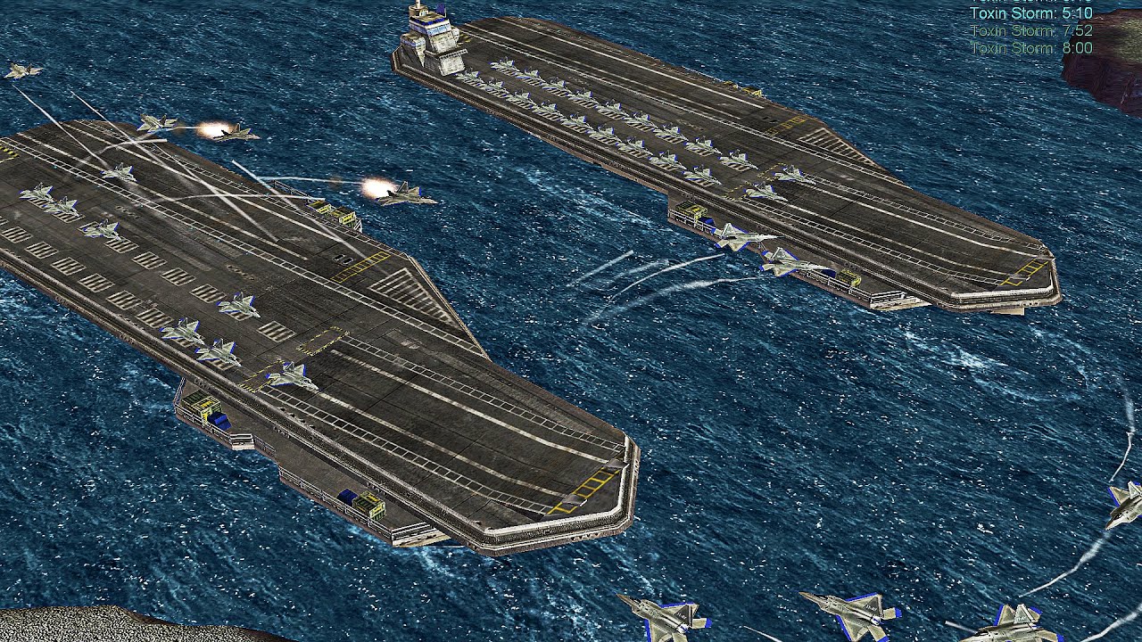 NAVAL USA vs 7 GLA BOSS - Command & Conquer Generals Apocalyptic