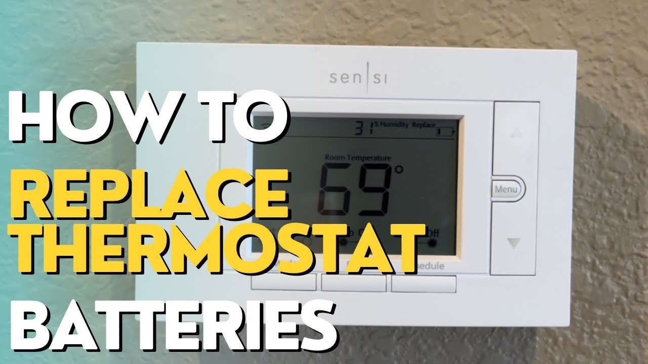 How to Change Sensi Thermostat Batteries - YouTube