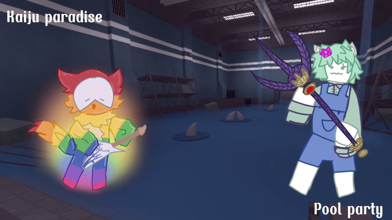 kaiju paradise Pool party YouTube