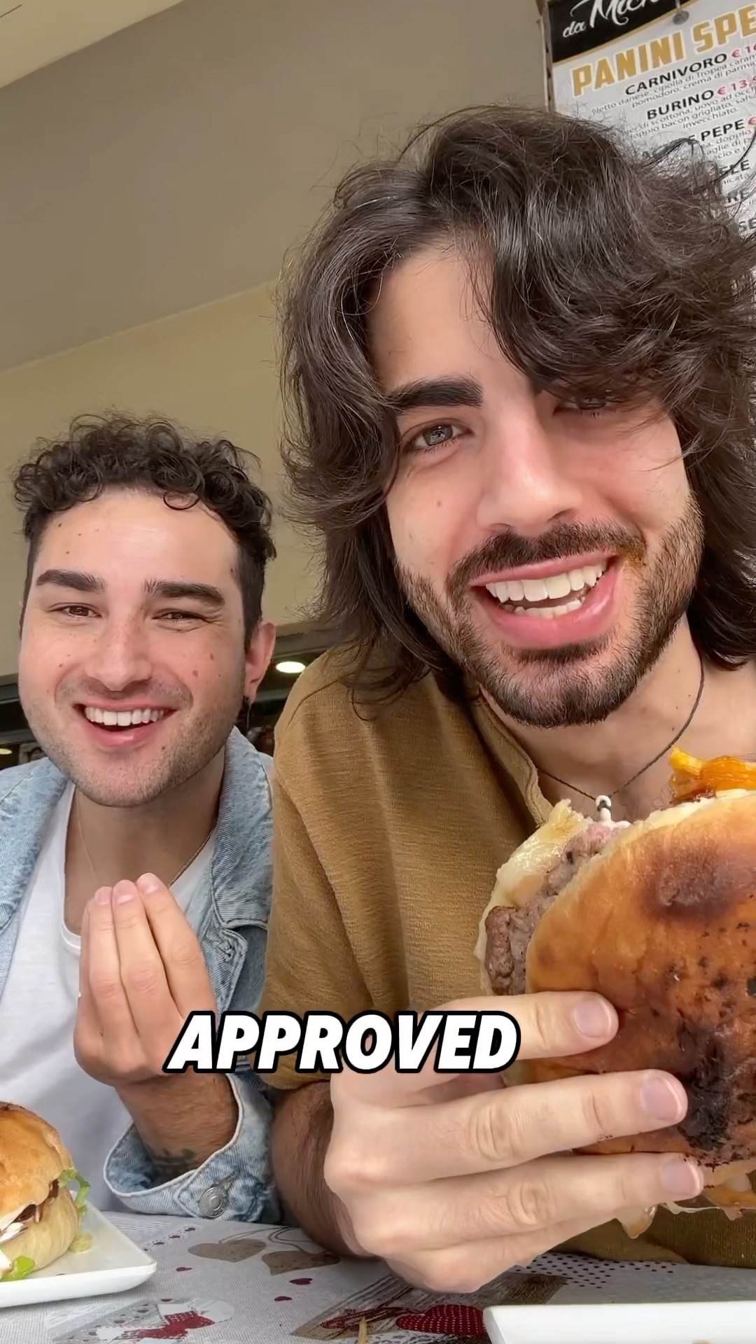 Ordering HAMBURGER in Italy