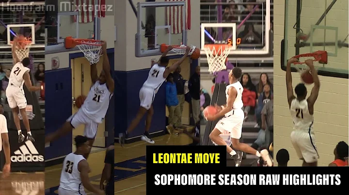 Leontae Moye Sophomore Year Raw Highlights!! 67 Fo...