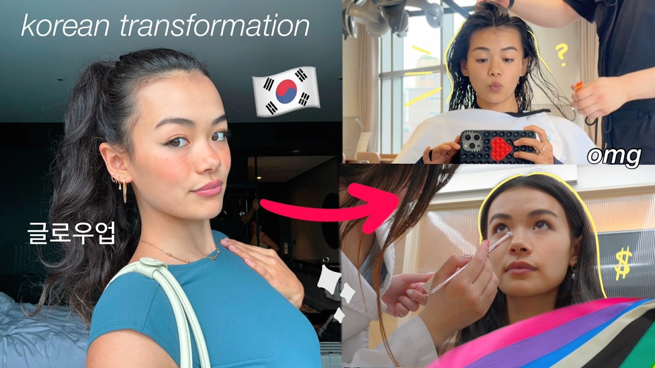 I flew to KOREA for a GLOW UP 🇰🇷 (hair + scalp treatment, korean makeup, new me!)
