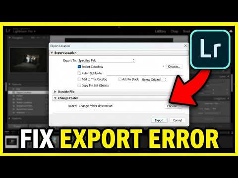 How To FIX Lightroom Error Exporting (EASY) 2026