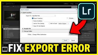 How To FIX Lightroom Error Exporting (EASY) 2026