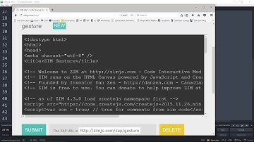 ZIM Bubbling: 37. ZAP Code Sharing - #HTML #Canvas #JavaScript, #CreateJS, #ZIMjs