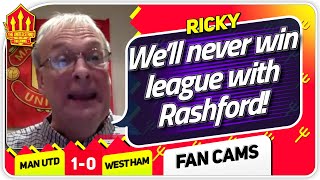 RICKY!! WE'RE BETTER WITHOUT RASHFORD! Manchester United 1-0 West Ham Fan Cam