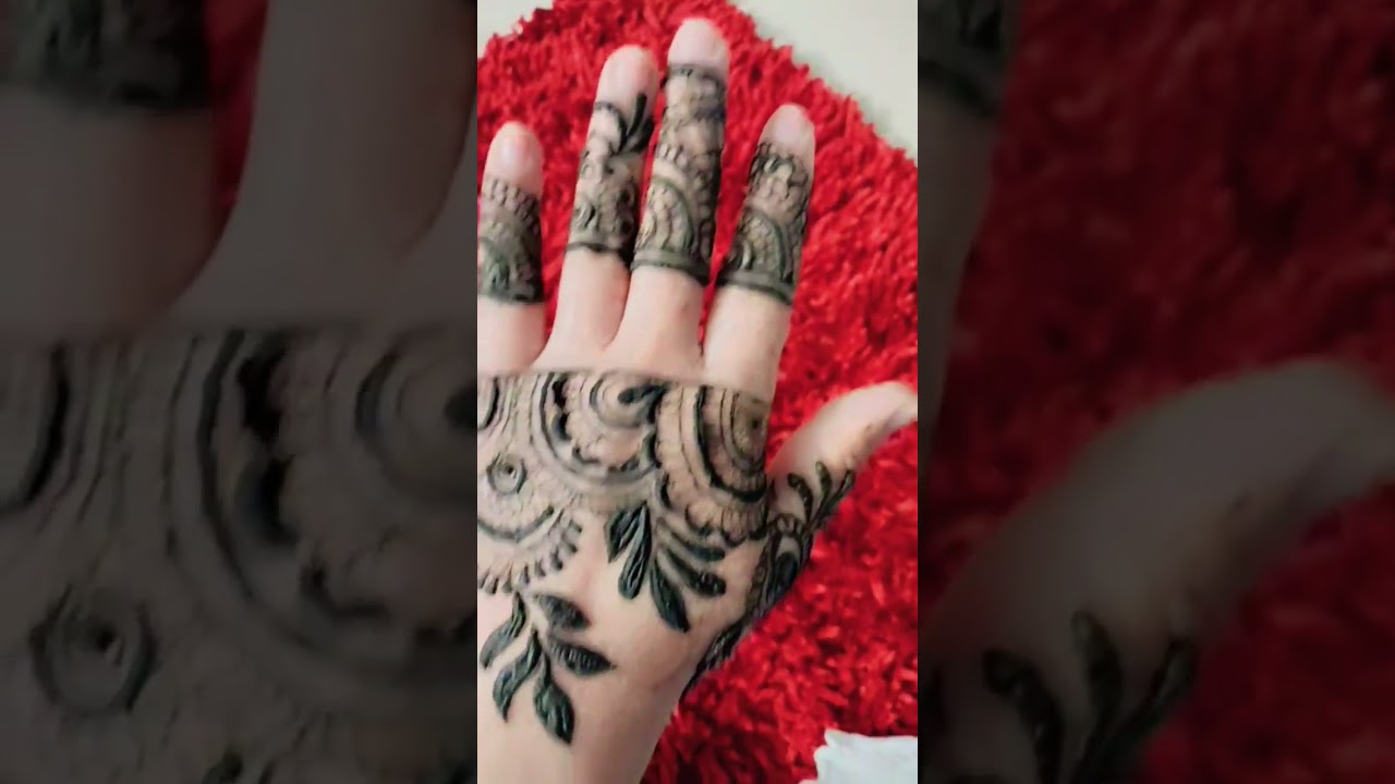 side palem mehandi design ♥️✨