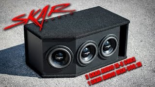(3) Skar Audio IX-8 Subwoofers Slamming In A Custom Enclosure!!!
