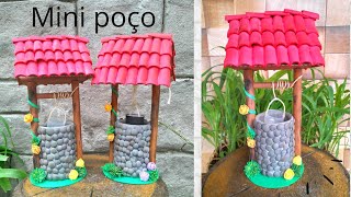 ♻️Mini poço de EVA ( Reciclando  Lata, papelão e palitos). ♻️