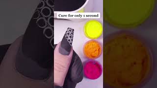 Rainbow Pigment Stamping Nail Design 🌈