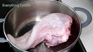 How to clean cow tongue || clean beef tongue #everythingfoodie