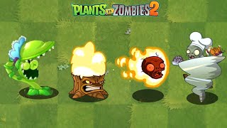 PvZ 2 Every PEASHOOTER Plants POWER-UP vs Jester Zombie - Who Will Win?