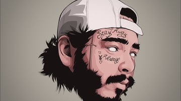 Post Malone | Infinite Design Vector Fan Art (Time lapse)