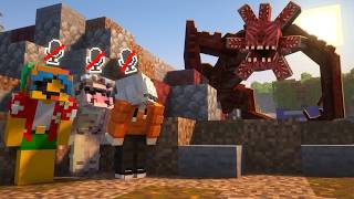 3 Idiotas Sobrevivendo em um LUGAR SILENCIOSO no MINECRAFT