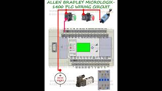 Allen Bradley Micro Logix 1400 PLC Wiring Circuit #automation #plc #instrumentation #engineers #vfd