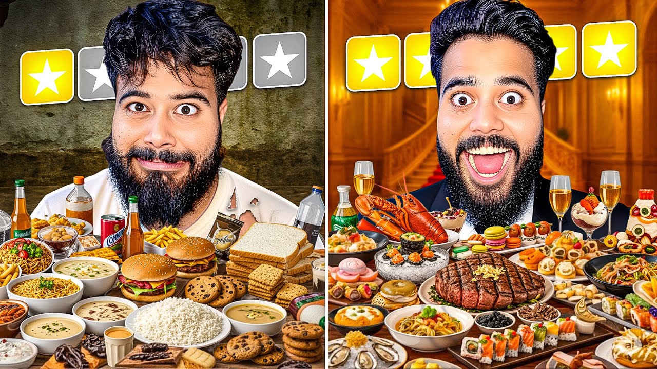 Eating CHEAP vs EXPENSIVE Food Challenge! 