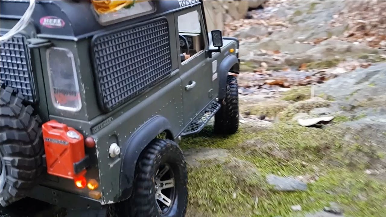 RC CAR RC4WD D90 Land Rover Defender Ice Valley Rock Crawling YouTube