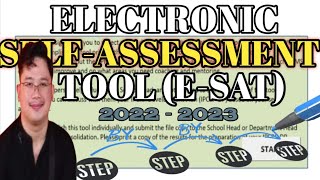 E-SAT 2023 || ELECTRONIC SELF-ASSESSMENT TOOL | Step By Step Tutorial | Maestro Dex #educational