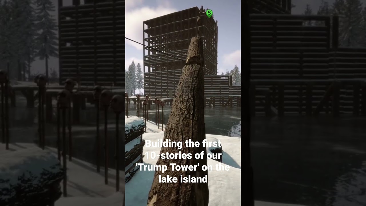 Efficiently Building Trump Tower Skyscraper Fortress and Wall in Sons of the Forest