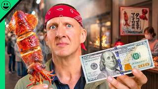 $100 Japanese Street Food Challenge in Kyoto!!