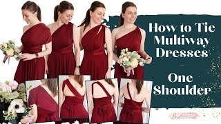How to Tie Multiway Dresses | One Shoulder Looks | Ft. The Secret Bridesmaid