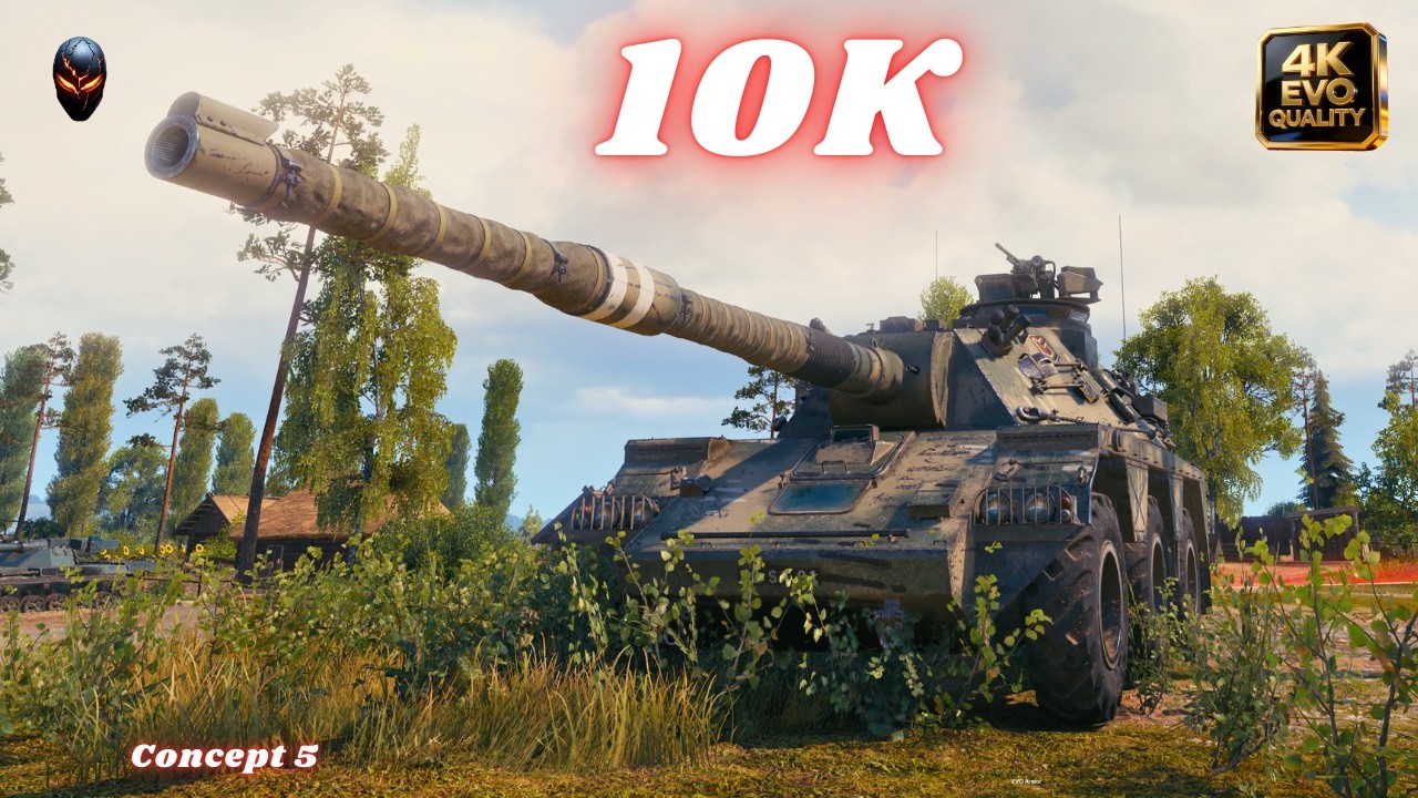 Concept 5 - 10K Damage 5 Kills World of Tanks #wot