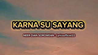 Karna Su Sayang  Near Dian Sorowean