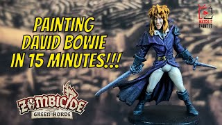 Painting David Bowie in 15 minutes!!! Zombicide Hitch Tutorial