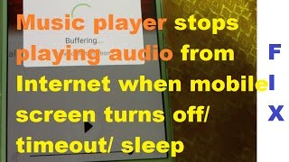 Online Radio App stops playing audio when mobile screen turns off or goes sleep Online Radio App stops playing audio when mobile screen turns off or goes sleep