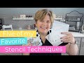 STENCIL TECHNIQUES FOR CARD MAKING | 5 OF MY FAVORITE