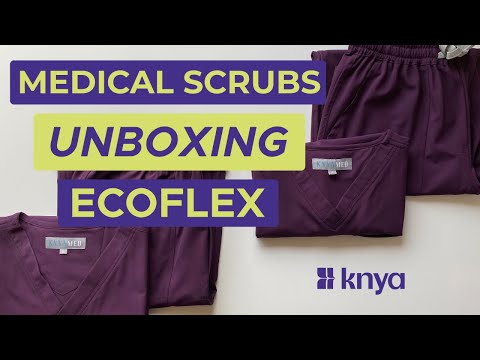 Uniform for Doctors, Medical Students, Nurses| Unboxing Medical Scrubs: KNYA Med Ecoflex Wine