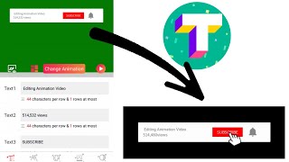YouTube Subscribe Button Editing In Mobile | Subscribe button animation | Hype Text