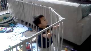 Throwing head back laughing (13.5 months)