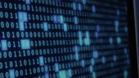 Blue Digital Binary Data Stock Video