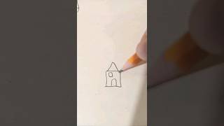 💯como dibujar una casa facil y rapido🤯#art #drawing #viral