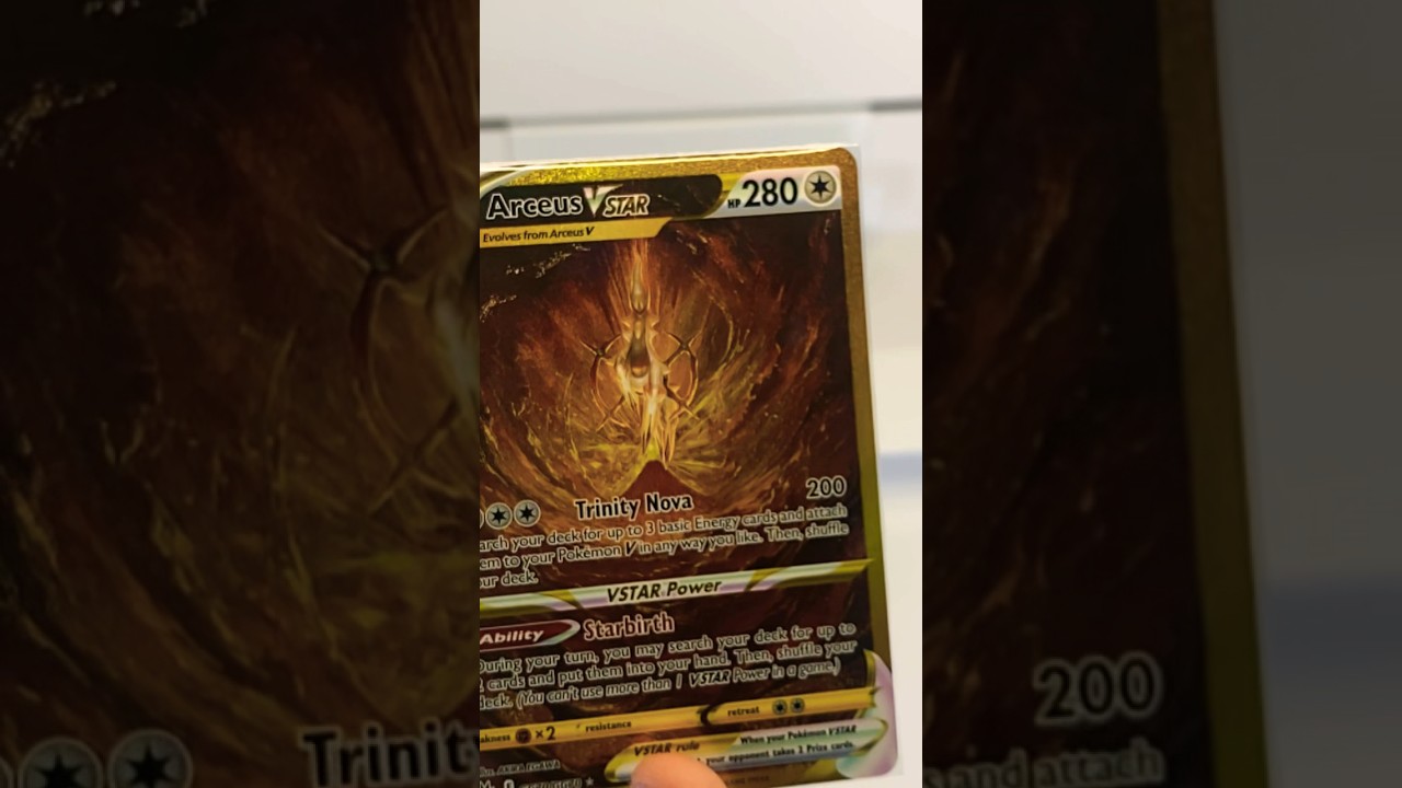 Unveiling the Mythical Arceus VSTAR's Gold Card in Crown Zenith