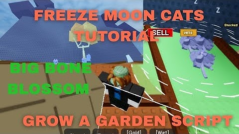 GROW A GARDEN HUGE BONE BLOSSOM FULL TUTORIAL WITH FREEZE MOON CAT SCRIPT