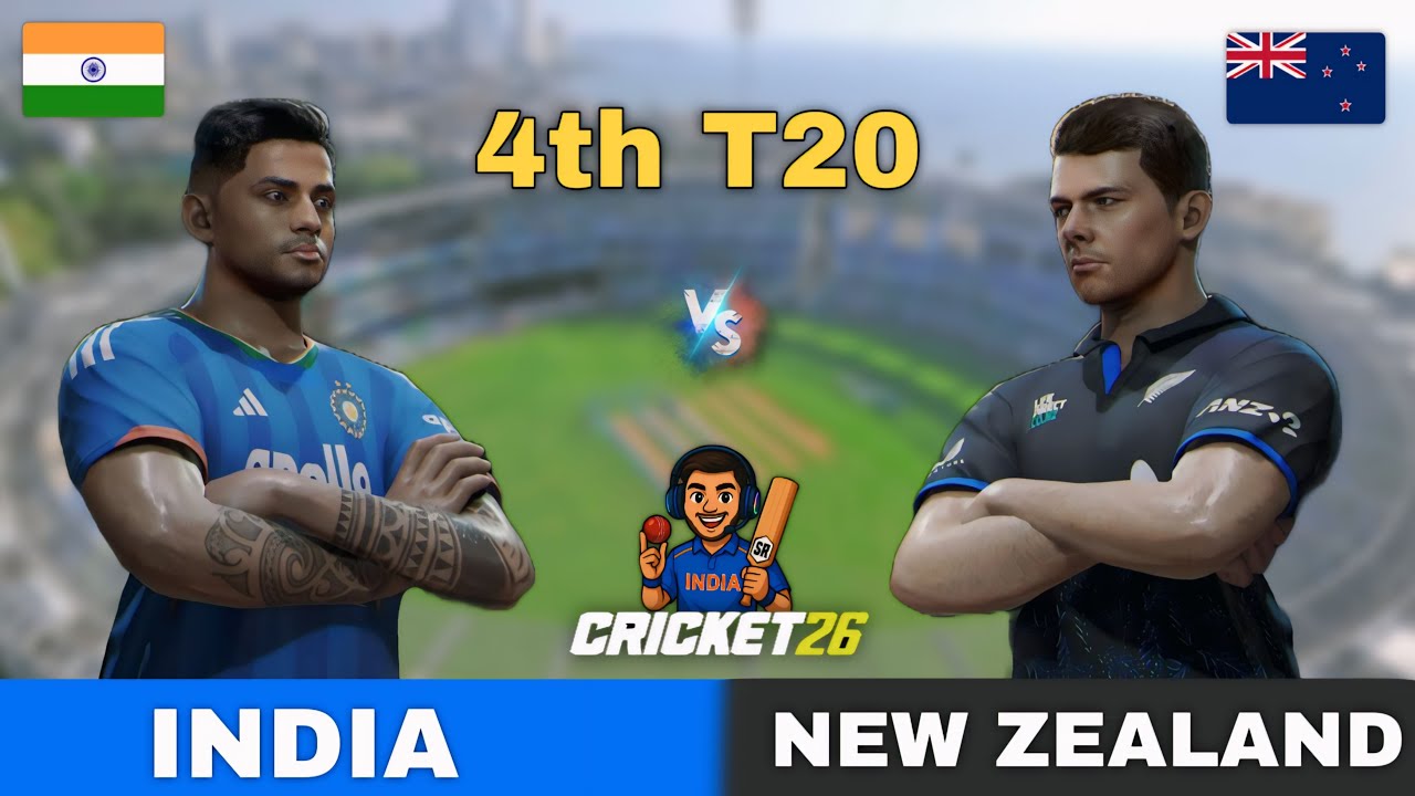 🔴 India vs New Zealand 4th T20 Match | Cricket 26 Live - SR Gamer