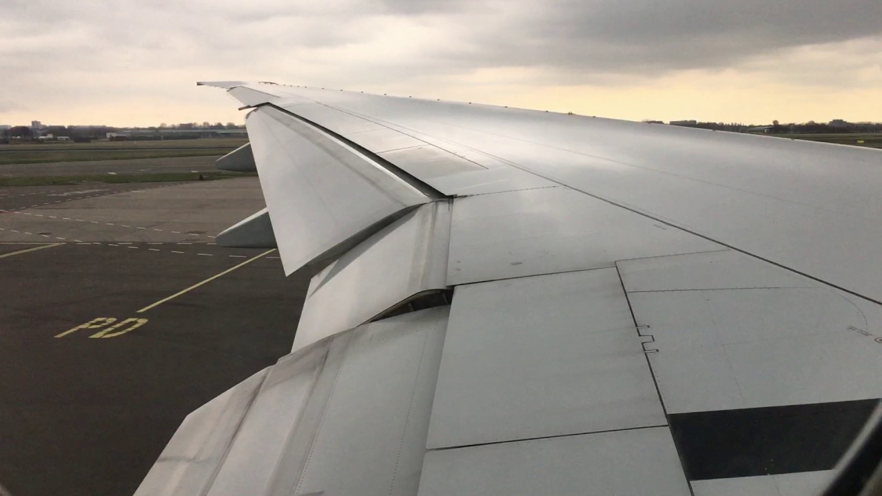 Boeing 777-300ER Garuda Indonesia Pushback, Start up and Take-Off from Amsterdam!!!