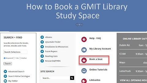 Booking A Student Study Space