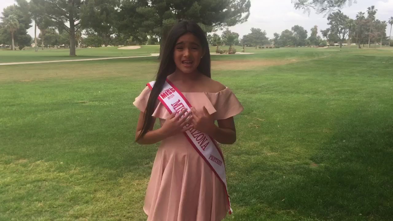 Emily Ortiz Arizona Preteen Delegate Video.