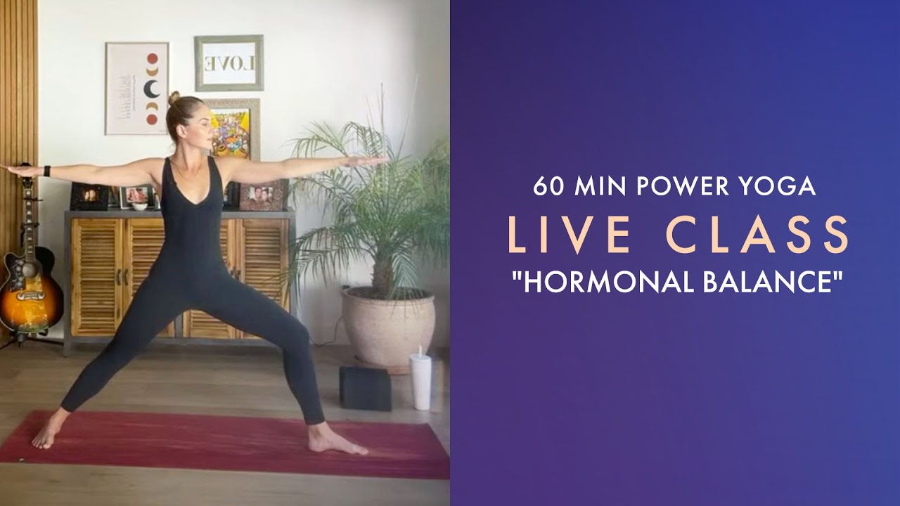 60 Min Live Yoga for Hormonal Balance: Slow Flow Vinyasa